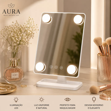 Espelho de Maquilhagem LED -AuraMirror