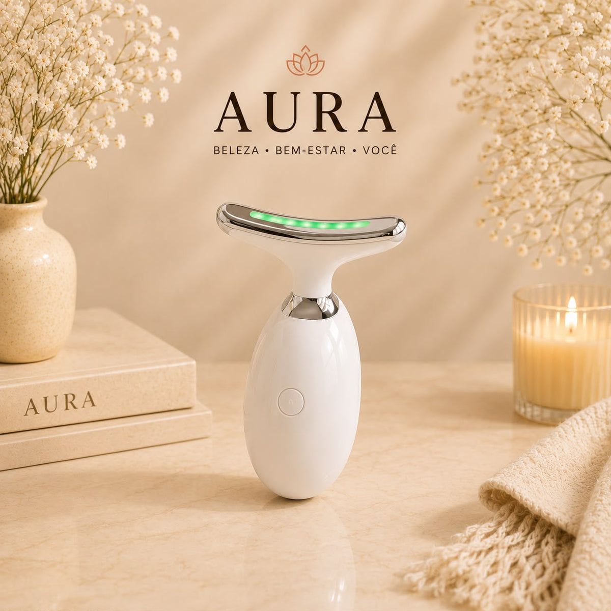 Massageador Facial e Pescoço- AuraGlow