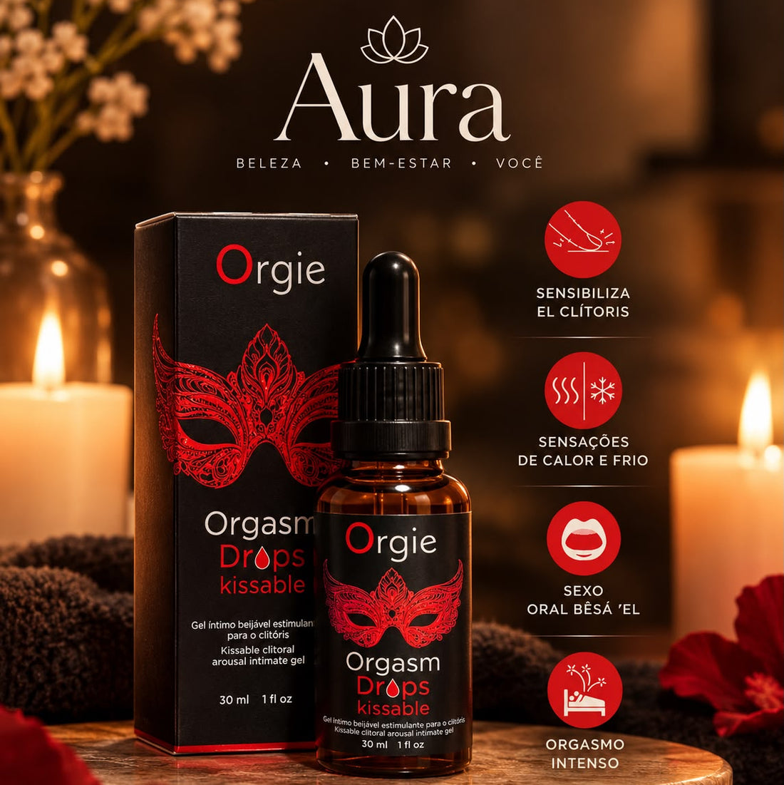 Gel Intímo Estimulante-Aura Intense